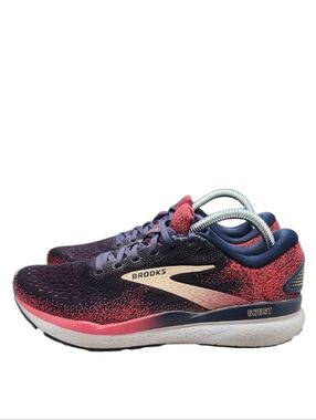 Brooks Ghost 16 Running Shoes Navy Pink Gold Women’s Size‎ 9.5